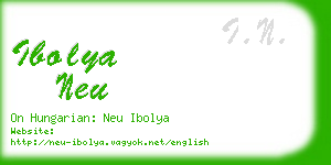 ibolya neu business card